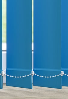 Trinity (FR Blackout), Cerulean - Vertical Blind Slats